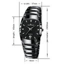 KEEP In Touch Luxury Brand Men's Watches Alloy Clock Quartz Calendar Dress Men Watch Square Male Wrist Watches Wedding Gifts