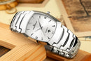 KEEP In Touch Luxury Brand Men's Watches Alloy Clock Quartz Calendar Dress Men Watch Square Male Wrist Watches Wedding Gifts