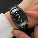KEEP In Touch Luxury Brand Men's Watches Alloy Clock Quartz Calendar Dress Men Watch Square Male Wrist Watches Wedding Gifts