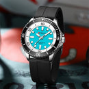 Curren 8448 Unisex Quartz Watch, Luminous Round Wristwatch with Soft Silicone Strap Outdoor Waterproof Fashion Daily Casual Wear