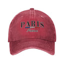 Custom Punk Cotton Paris France Graphic Baseball Cap Men Women Adjustable Dad Hat Sports