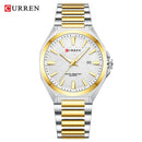 CURREN Luxury Men's Quartz Watch with Black Stainless Steel Band Casual Design Dial with Luminous Hands Relogio Masculino