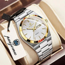 PAAZOMU Original Luxury Men Clock Fashion Luminous Waterproof Chronograph Date Watch For Man Leather Quartz Men's Watches Reloj