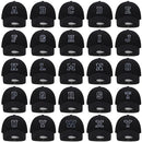 Initial Letter A-Z Embroider Baseball Cap For Men Womne High Quality Soft Cotton Fashion Team Sport Visors Snapback Caps