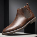 Men's Dress Boots Fashion Chelsea Boots Brand Business Casual Leather Shors Slip-on British Style Short Boots for Men 2026 Botas