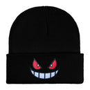 Cartoon Embroidered Beanies Popular American Anime Cartoon Embroidered Knitted Autumn Winter Warm Hat Wool Hat Gengar Beanies
