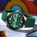 CURREN 8465 New Fashionable Men's Quartz Watch Waterproof Calendar Luminous Silicone Strap Casual Premium Men's Clock Daily Gift