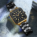 CURREN 8479 Luxury Stainless Steel High-End Square Men's Quartz Watch, Fashionable Business Wristwatch reloj hombre de gama alta