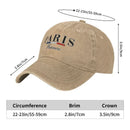 Custom Punk Cotton Paris France Graphic Baseball Cap Men Women Adjustable Dad Hat Sports