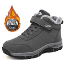 Winter Men Boots Microfiber Leather Snow Boots Man Plush Warm Causal Shoe Waterproof Men Boots Male Sneakers Spring Ankle Boots
