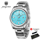 PAAZOMU Fashion Round Quartz Man Clock Waterproof Luminous Date Stainless Steel Watches For Men Luxury Business Men Wristwatch