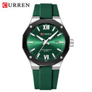CURREN 8465 New Fashionable Men's Quartz Watch Waterproof Calendar Luminous Silicone Strap Casual Premium Men's Clock Daily Gift