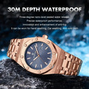PAAZOMU Men Quartz Wrist Watches Gold Luxury Brand Business Luminous Waterproof Male Clock Calendar Stainless Steel Watch New