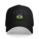 Unisex Brasil National Flag Brazil Hat Fashion Baseball Cap  Snapback Hat Casual Headewear Adjustable
