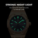 PAAZOMU Men Quartz Wrist Watches Gold Luxury Brand Business Luminous Waterproof Male Clock Calendar Stainless Steel Watch New