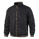 Double-Sided Wearable Men's Stand Collar Jacket Outerwear Breathable Waterproof Polyester Threaded Spring Autumn Motorcycle Coat