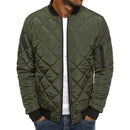 Winter New Jacket Men's Baseball Collar Mesh Pressed Lightweight  Jacket Vintage Flight Casual Long Sleeve