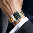 2026 New Men Watches 40mm Square Quartz Movement Analog Diving Series Clock Black Stainless Steel Top Brand Watch for Men montre