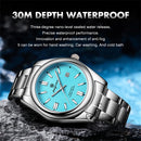 PAAZOMU Fashion Round Quartz Man Clock Waterproof Luminous Date Stainless Steel Watches For Men Luxury Business Men Wristwatch