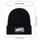 Warm Women Men Winter Beanies Hats Gothic Street Punk Knitted Bonnet Caps 100% Cotton Fashion Keep Warm Skullies Beanies Hats