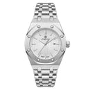 PAAZOMU Men Quartz Wrist Watches Gold Luxury Brand Business Luminous Waterproof Male Clock Calendar Stainless Steel Watch New