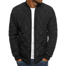 Winter New Jacket Men's Baseball Collar Mesh Pressed Lightweight  Jacket Vintage Flight Casual Long Sleeve