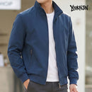 Korean Spring Autumn Casual Solid Fashion Slim Bomber Jacket Men Overcoat Stand Collar Jackets Men's Jacket S-6XL Top