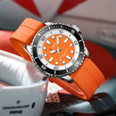 Curren 8448 Unisex Quartz Watch, Luminous Round Wristwatch with Soft Silicone Strap Outdoor Waterproof Fashion Daily Casual Wear