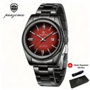 PAAZOMU Fashion Round Quartz Man Clock Waterproof Luminous Date Stainless Steel Watches For Men Luxury Business Men Wristwatch