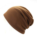 Double Fabric  waffle pattern spring Autumn  unisex Skullies & Beanies