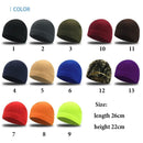 Cold Proof and Warm Outdoor Sports Headcover Fleece Ski Cap Riding Cap Running Hats Cycling Skull Caps for Men and Women