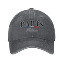 Custom Punk Cotton Paris France Graphic Baseball Cap Men Women Adjustable Dad Hat Sports