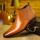Men's Chelsea Boots Genuine Leather 2025 Autumn Winter Trend Thick-soled Men Ankle Boots All-match Marton Boots Men