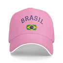Unisex Brasil National Flag Brazil Hat Fashion Baseball Cap  Snapback Hat Casual Headewear Adjustable