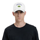 Unisex Brasil National Flag Brazil Hat Fashion Baseball Cap  Snapback Hat Casual Headewear Adjustable