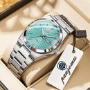PAAZOMU Original Luxury Men Clock Fashion Luminous Waterproof Chronograph Date Watch For Man Leather Quartz Men's Watches Reloj
