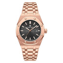PAAZOMU Men Quartz Wrist Watches Gold Luxury Brand Business Luminous Waterproof Male Clock Calendar Stainless Steel Watch New