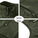 2025 New Summer Men Sleeveless Outdoor Leisure Stand Collar Vest Men Solid Color Breathable Loose Thin Vest Male Waistcoat Hots
