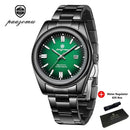 PAAZOMU Fashion Round Quartz Man Clock Waterproof Luminous Date Stainless Steel Watches For Men Luxury Business Men Wristwatch