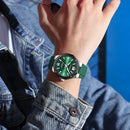 CURREN 8465 New Fashionable Men's Quartz Watch Waterproof Calendar Luminous Silicone Strap Casual Premium Men's Clock Daily Gift