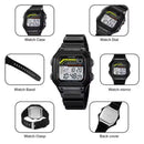 SKMEI 2307 New Fashion Waterproof Men's Sports Digital Watch Countdown LED Display Stainless Steel TPU Men's Luxury Watch reloj