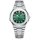 POEDAGAR Square Luxury Men Wristwatch Waterproof Luminous Date Stainless Steel Male Clock Business Sports Quartz Watches For Men