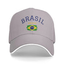 Unisex Brasil National Flag Brazil Hat Fashion Baseball Cap  Snapback Hat Casual Headewear Adjustable