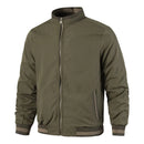 Double-Sided Wearable Men's Stand Collar Jacket Outerwear Breathable Waterproof Polyester Threaded Spring Autumn Motorcycle Coat