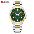 CURREN Luxury Men's Quartz Watch with Black Stainless Steel Band Casual Design Dial with Luminous Hands Relogio Masculino