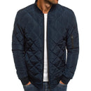 Winter New Jacket Men's Baseball Collar Mesh Pressed Lightweight  Jacket Vintage Flight Casual Long Sleeve