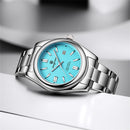 PAAZOMU Fashion Round Quartz Man Clock Waterproof Luminous Date Stainless Steel Watches For Men Luxury Business Men Wristwatch