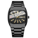 2026 New Men Watches 40mm Square Quartz Movement Analog Diving Series Clock Black Stainless Steel Top Brand Watch for Men montre