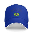 Unisex Brasil National Flag Brazil Hat Fashion Baseball Cap  Snapback Hat Casual Headewear Adjustable